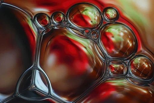 泡沫内部特写图